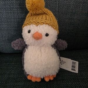 Jellycat Penguin Plush with Gold Hat